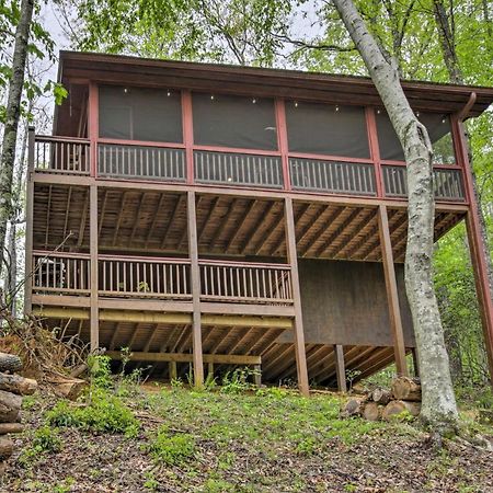 Peaceful Blue Ridge Cabin With Decks And Fire Pit Ngoại thất bức ảnh