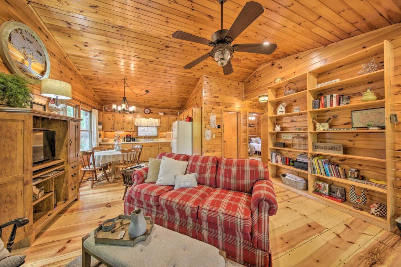 Peaceful Blue Ridge Cabin With Decks And Fire Pit Ngoại thất bức ảnh