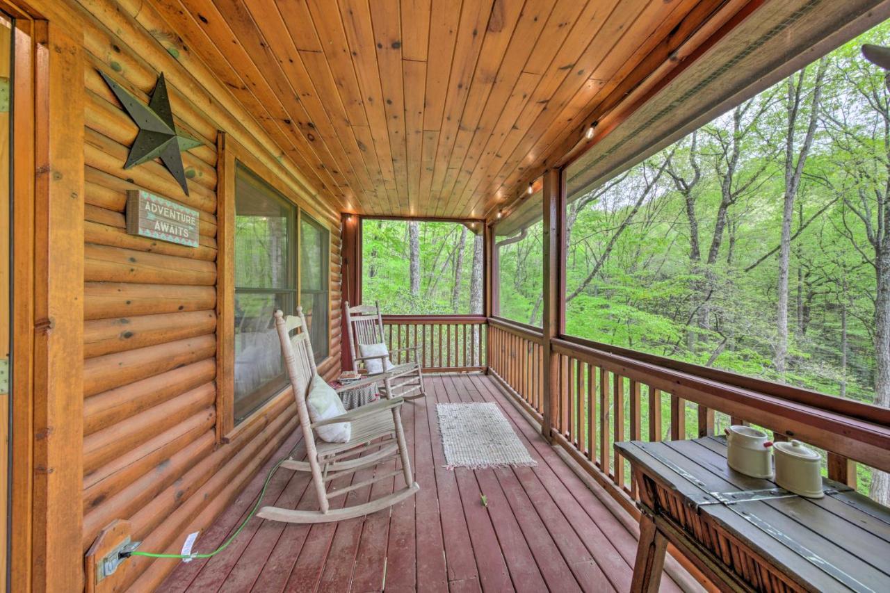 Peaceful Blue Ridge Cabin With Decks And Fire Pit Ngoại thất bức ảnh