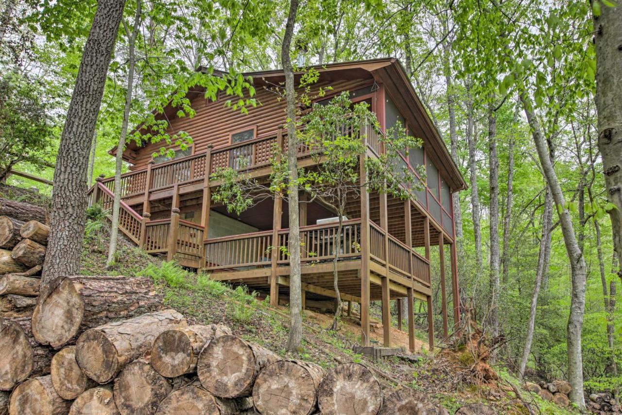 Peaceful Blue Ridge Cabin With Decks And Fire Pit Ngoại thất bức ảnh